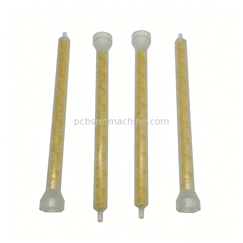 MIXPAC MS08-19-R Miscelatore statico POM giallo a 19 elementi per PCB SMT con pressione 1500 PSI