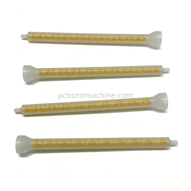 MIXPAC MS08-19-R Miscelatore statico POM giallo a 19 elementi per PCB SMT con pressione 1500 PSI