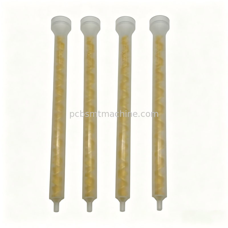 MIXPAC MS08-19-R Miscelatore statico POM giallo a 19 elementi per PCB SMT con pressione 1500 PSI