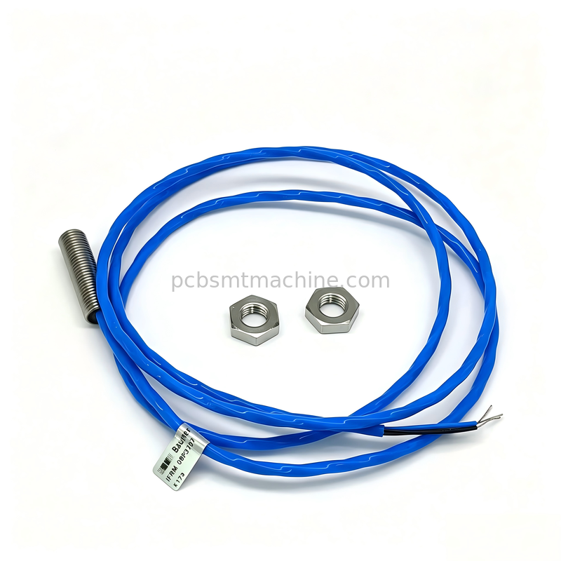Baumer IFRM08P3707 M8 Sensore di prossimità induttivo a montaggio a scarico con uscita PNP NO e alloggiamento in acciaio inossidabile IP67