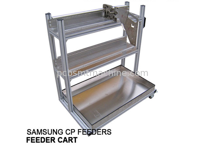 Bene durevole 2 strati con 50 SERIE di CP di alluminio delle scanalature dell'alimentatore senza carretto dell'alimentatore della SCATOLA per uso degli alimentatori del nastro di serie di Samsung CP