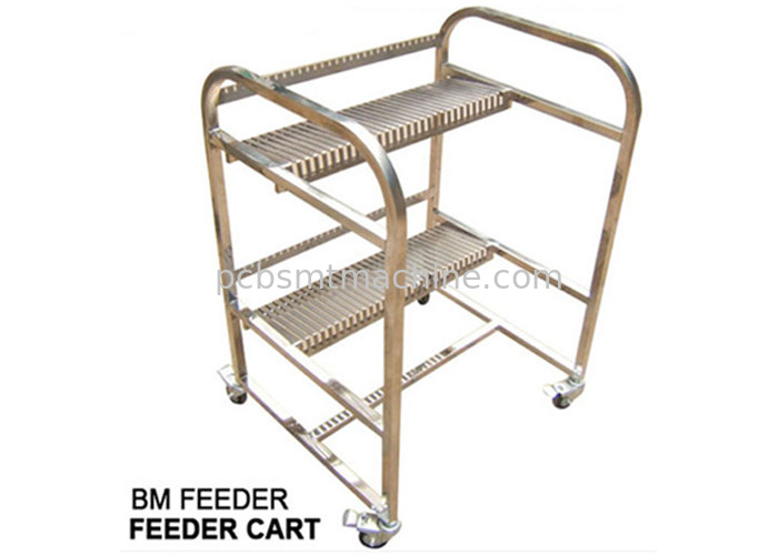 Carretto resistente dell'alimentatore del BM di acciaio inossidabile PANASONIC senza supporto di bobina, 2 strati e 30 scanalature dell'alimentatore, L870*W700*H1100MM