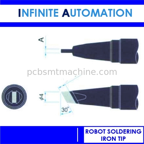 Punta 1mm 1.5mm del saldatoio del robot del rame di elevata purezza di P10DCN-R P15DCN-R